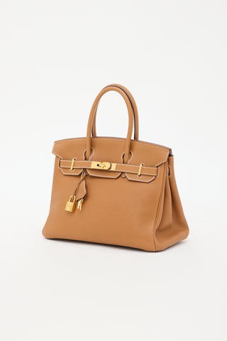 Hermès 2007 Gold Clemence Birkin 30 Bag
