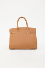 Hermès 2007 Gold Clemence Birkin 30 Bag