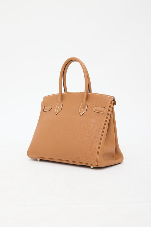Hermès 2007 Gold Clemence Birkin 30 Bag
