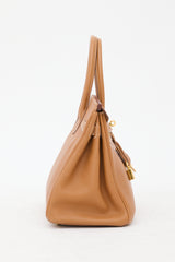 Hermès 2007 Gold Clemence Birkin 30 Bag