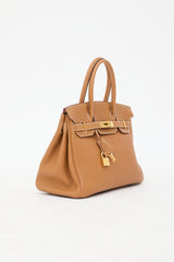 Hermès 2007 Gold Clemence Birkin 30 Bag