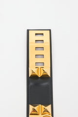 Hermès 2007 Noir Box Collier De Chien 50 Belt