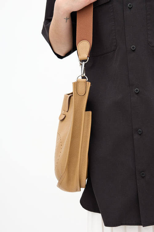 Hermès 2008 Chai Clemence Evelyne III PM Bag