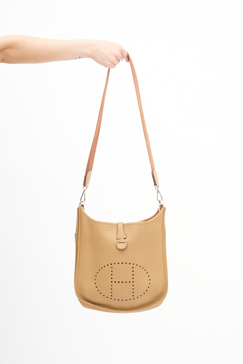 Hermès 2008 Chai Clemence Evelyne III PM Bag