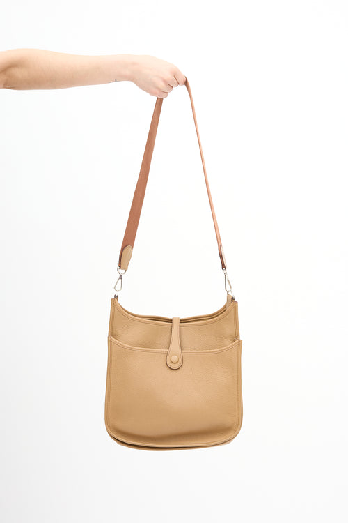 Hermès 2008 Chai Clemence Evelyne III PM Bag