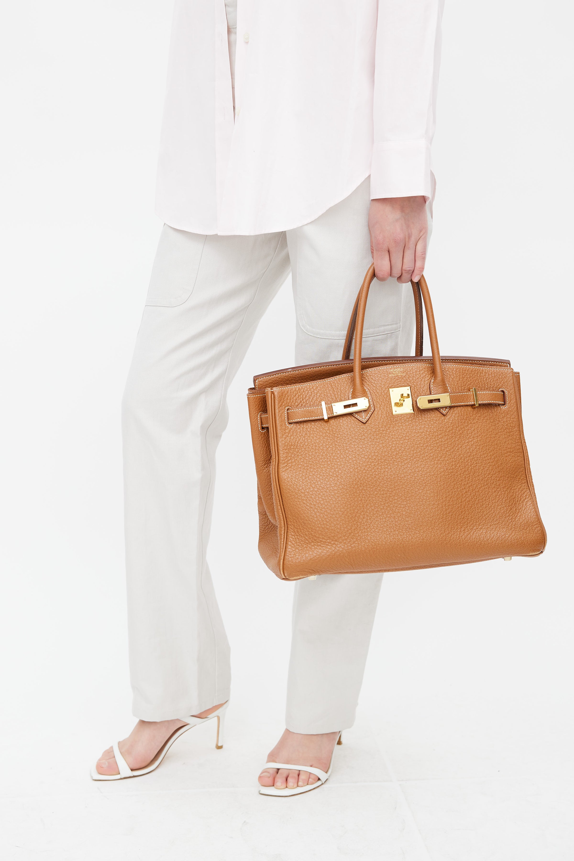 Hermès // 2008 Gold Clemence Birkin 35 Bag – VSP Consignment