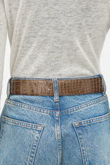 Hermès 2008 Exotic Leather Reversible Constance H Belt