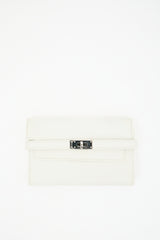 Hermès 2008 Blanc Epsom Kelly Depliant Wallet