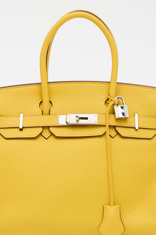 Hermès 2009 Jaune Ambre Clemence Birkin 30 Bag