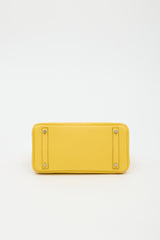 Hermès 2009 Jaune Ambre Clemence Birkin 30 Bag