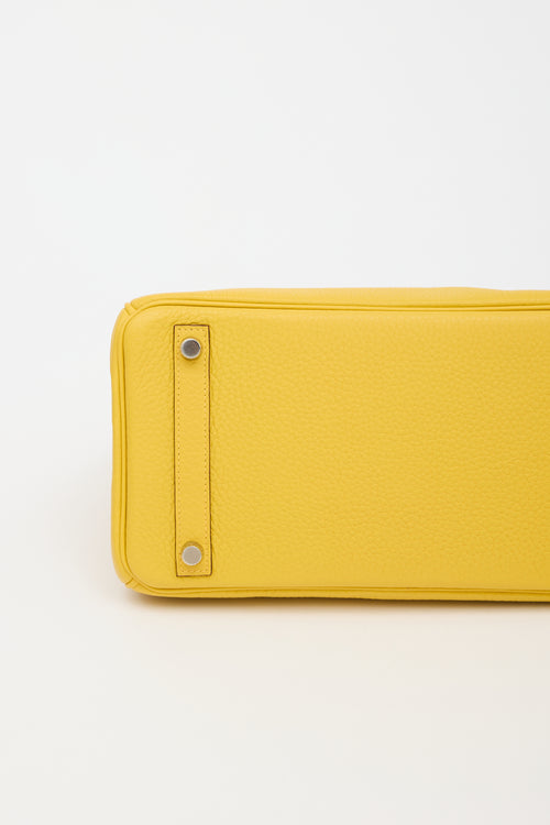 Hermès 2009 Jaune Ambre Clemence Birkin 30 Bag
