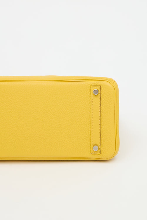 Hermès 2009 Jaune Ambre Clemence Birkin 30 Bag