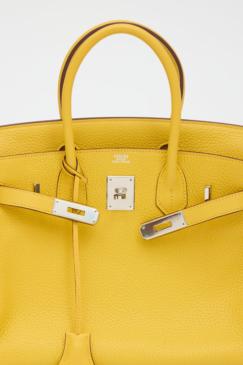 Hermès 2009 Jaune Ambre Clemence Birkin 30 Bag