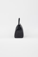 Hermès 2009 Noir Clémence Leather Kelly Retourne 35 Bag