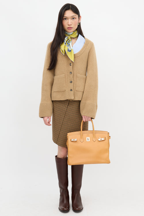 Hermès 2009 Vache Naturelle Birkin 35 Bag