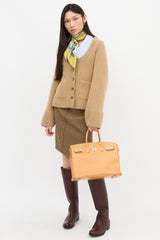 Hermès 2009 Vache Naturelle Birkin 35 Bag