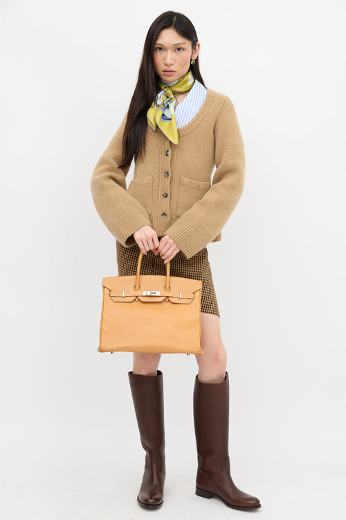 Hermès 2009 Vache Naturelle Birkin 35 Bag