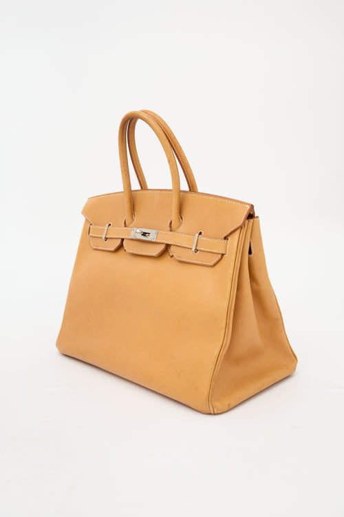 Hermès 2009 Vache Naturelle Birkin 35 Bag