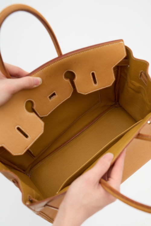 Hermès 2009 Vache Naturelle Birkin 35 Bag