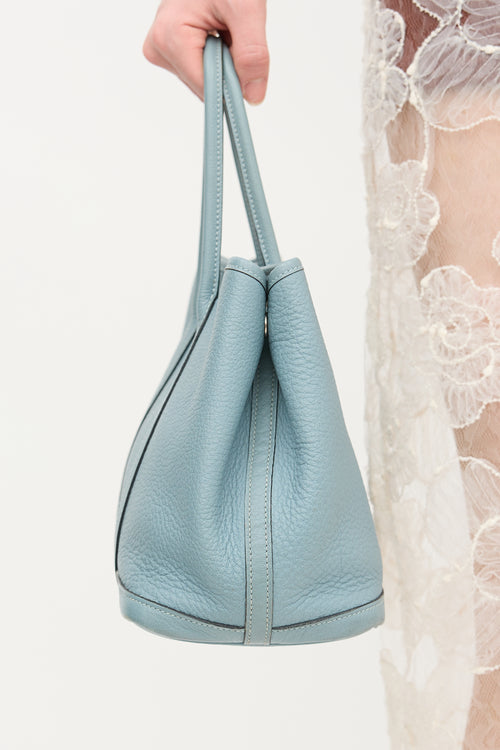 Hermès 2009 Blue Ciel Negonda Garden Party 36 Bag