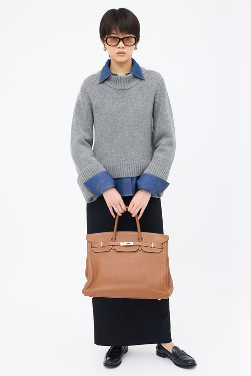 Hermès 2009 Gold Clemence Birkin 40 Bag