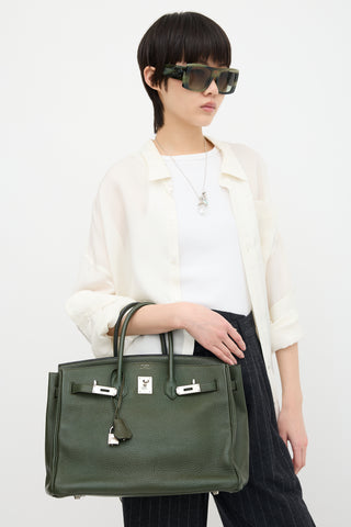Hermès 2010 Olive Togo Birkin 35 Bag