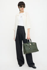 Hermès 2010 Olive Togo Birkin 35 Bag