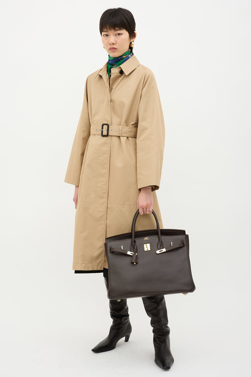 Hermès 2010 Chocolat Epsom Birkin 40 Bag