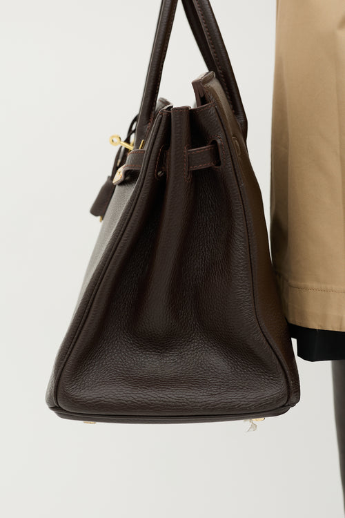 Hermès 2010 Chocolat Epsom Birkin 40 Bag