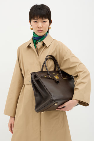 Hermès 2010 Chocolat Epsom Birkin 40 Bag