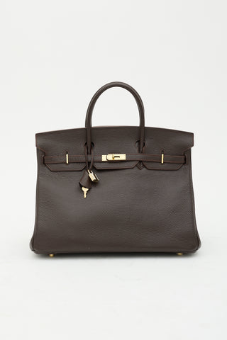 Hermès 2010 Chocolat Epsom Birkin 40 Bag