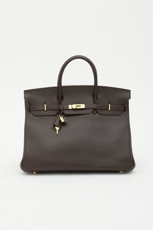Hermès 2010 Chocolat Epsom Birkin 40 Bag