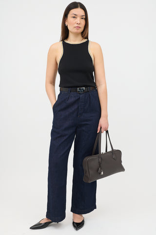 Hermès 2011 Ebene Clemence Victoria Elan 38 Bag
