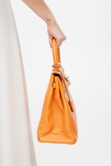 Hermès 2011 Orange H Kelly Retourne 35 Swift Bag