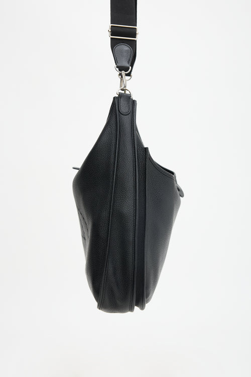 Hermès 2012 Noir Clemence Evelyne III TGM Bag