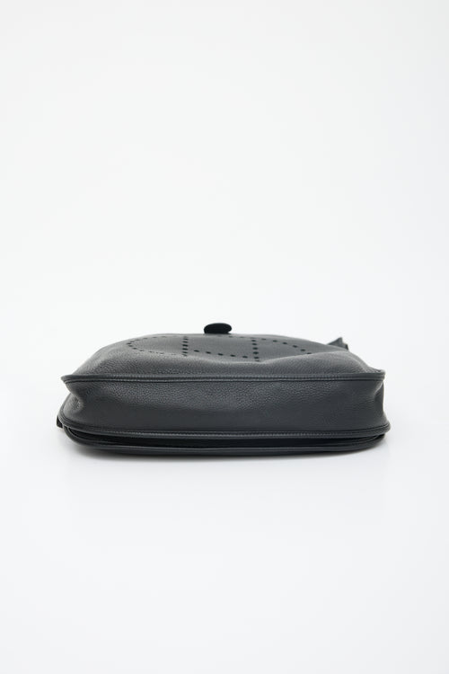 Hermès 2012 Noir Clemence Evelyne III TGM Bag