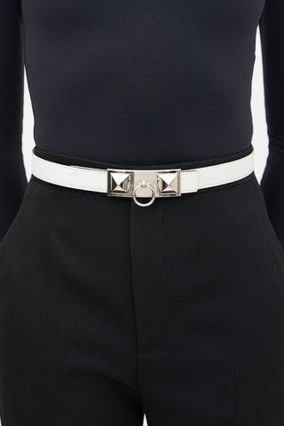 Hermès 2012 Swift & Epsom Leather Reversible Collier De Chien Belt