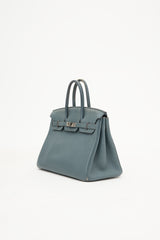 Hermès 2013 Bleu Orage Togo Birkin 25 Bag