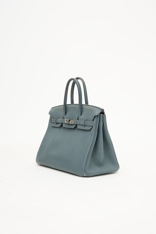 Hermès 2013 Bleu Orage Togo Birkin 25 Bag