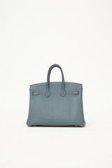 Hermès 2013 Bleu Orage Togo Birkin 25 Bag