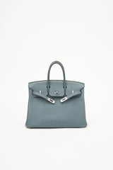 Hermès 2013 Bleu Orage Togo Birkin 25 Bag