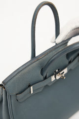 Hermès 2013 Bleu Orage Togo Birkin 25 Bag