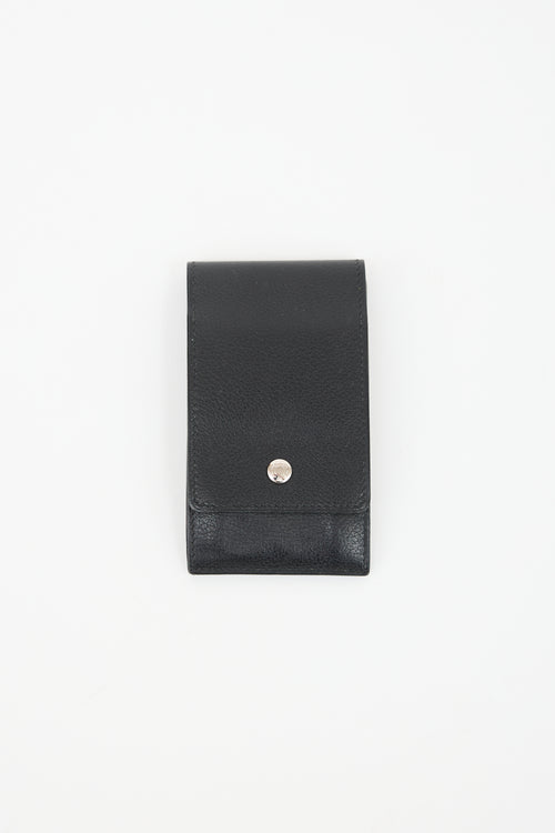 Hermès 2014 Noir Chevre Mysore Card Holder