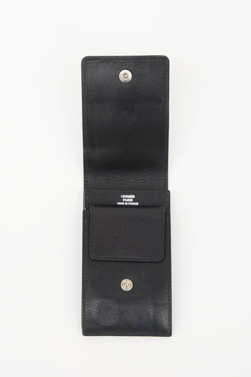 Hermès 2014 Noir Chevre Mysore Card Holder