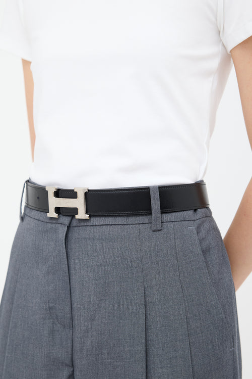 Hermes 2014 Togo & Box H Buckle Reversible Belt