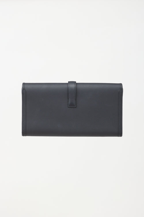 Hermès 2015 Bleu Nuit Swift Jige Elan 29 Clutch