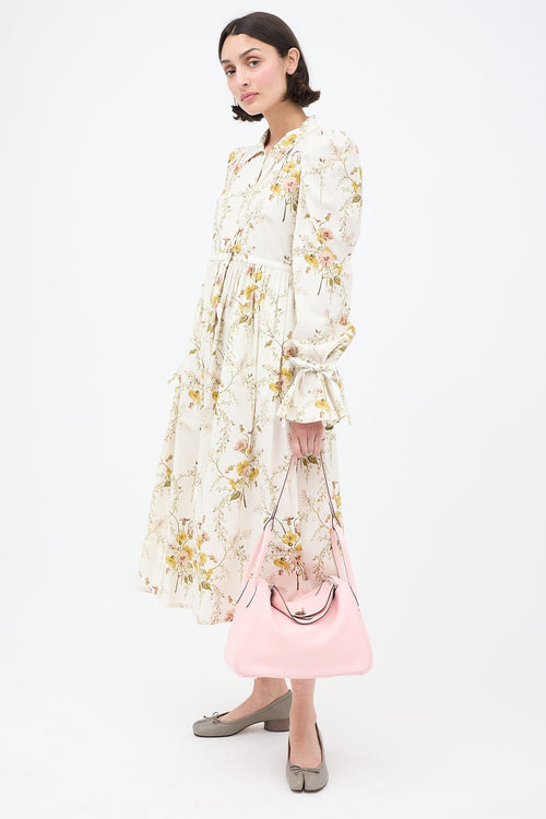 Hermès 2016 Rose Sakura Swift & Silver Lindy 30 Bag