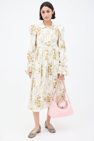 Hermès 2016 Rose Sakura Swift & Silver Lindy 30 Bag