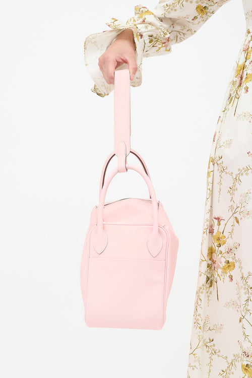 Hermès 2016 Rose Sakura Swift & Silver Lindy 30 Bag