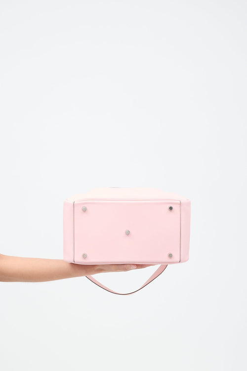 Hermès 2016 Rose Sakura Swift & Silver Lindy 30 Bag